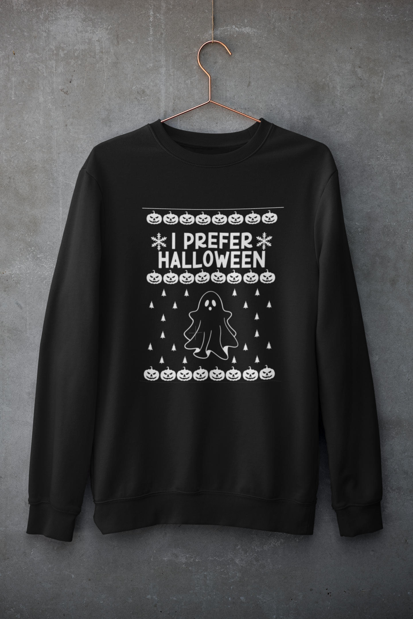 I Prefer Halloween Ugly Christmas | Youth Sweatshirt
