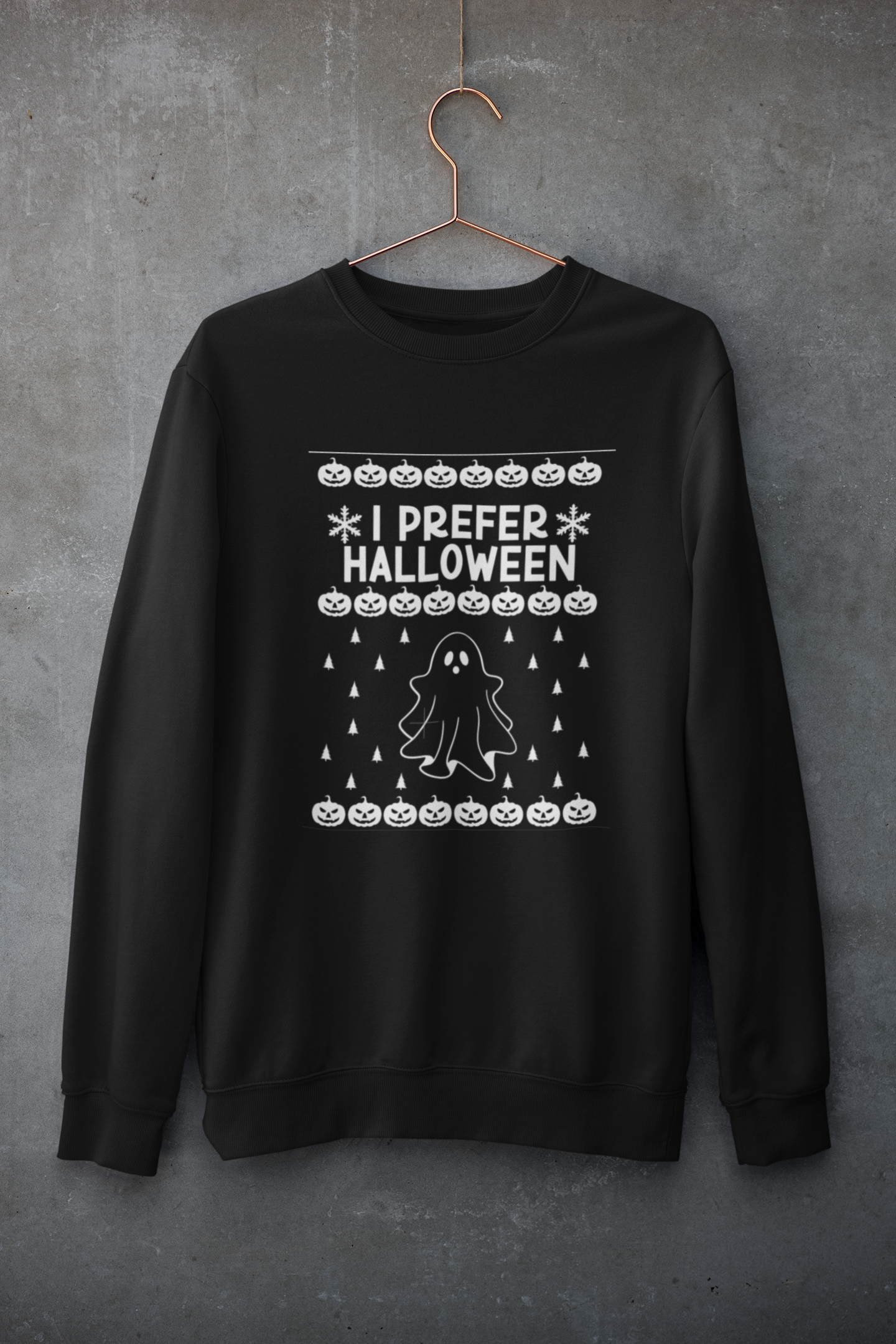 I prefer Halloween | Ugly Christmas | Sweatshirt