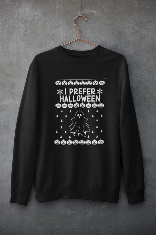 I Prefer Halloween Ugly Christmas | Youth Sweatshirt