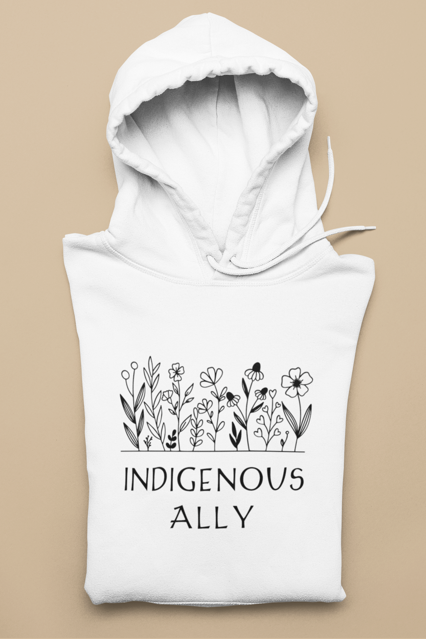 Indigenous Ally | Floral | Hoodie