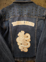 Load image into Gallery viewer, Trouble Maker | Denim Jacket
