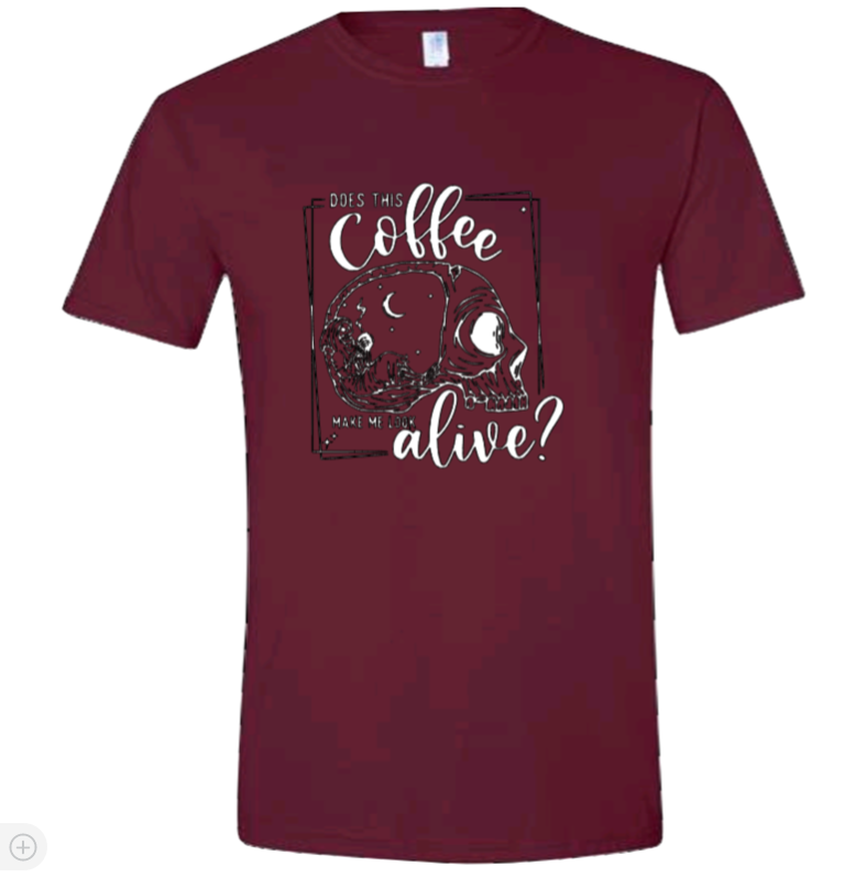 Does this coffee.. | Skull | T-shirt