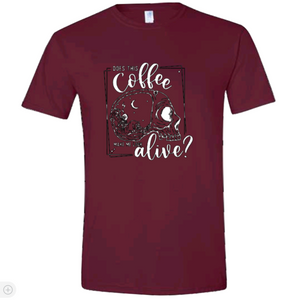 Does this coffee.. | Skull | T-shirt