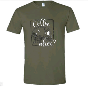 Does this coffee.. | Skull | T-shirt